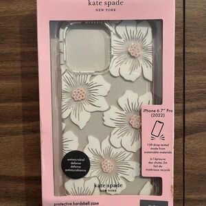 kate spade New York Floral iPhone Case - White and Pink